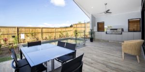 Canopies Edge Outdoor kitchen with BBQ and Pool - Cairns Display Homes